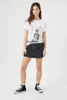 Women's Prince Peter Bob Dylan Graphic T-Shirt in White Small