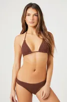 Women's Seamless Low-Rise Bikini Bottoms in Cappuccino Medium