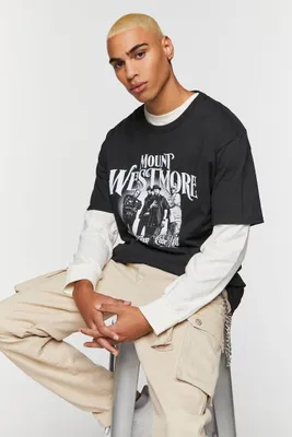Men Mount Westmore Graphic Tee in Black Small