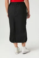 Women's Cargo Midi Skirt Black