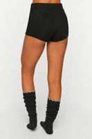 Women's Fitted Pajama Shorts in Black Small