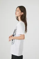 Women's The Lovers Graphic T-Shirt in White, XL