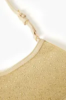 Women's Rhinestone Shoulder Bag in Gold