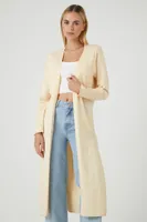 Women's Duster Cardigan Sweater in Cream Small