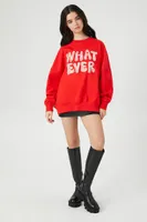 Women's French Terry Whatever Pullover Red