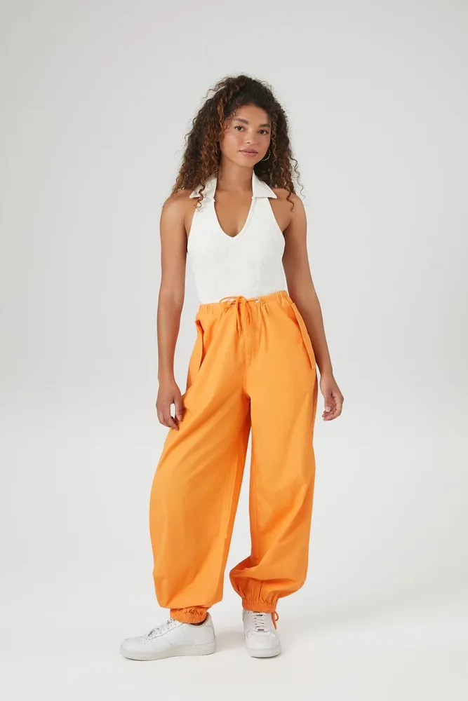 Women's Drawstring Wide-Leg Joggers