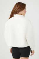 Women's Reversible Faux Shearling Trucker Jacket in Vanilla Small