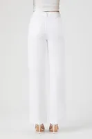 Women's High-Rise Straight-Leg Jeans Cream,