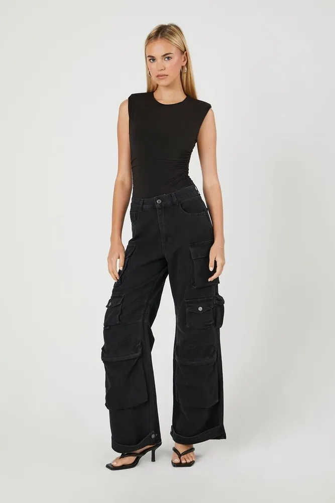 Buy FOREVER 21 Twill High-Rise Cargo Pants 2023 Online | ZALORA Philippines