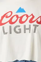 Women's Coors Light Graphic T-Shirt in Cream, 1X