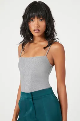 Women's Glitter Cami Bodysuit