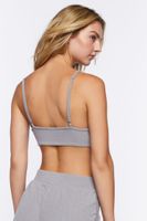 Women's Cropped Rib-Knit Cami in Heather Grey Medium