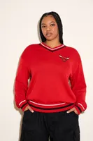 Women's Chicago Bulls Sweater in Red, 2X