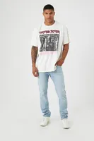 Men Twisted Sister Graphic Tee in Cream Medium