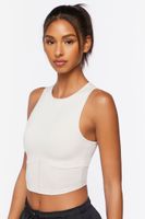 Women's Active Cropped Tank Top in Cloud, XS