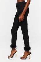 Women's Feather-Hem Jeans in Black, 27