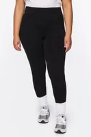 Women's Organically Grown Cotton Leggings in Black, 1X