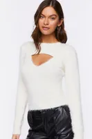 Women's Fuzzy Cami & Bolero Set in Vanilla, XS