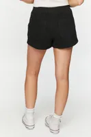 Women's Twill Mid-Rise Cuffed Shorts