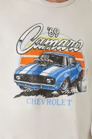 Men Chevrolet Camaro Graphic Tee in Taupe Small