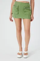 Women's Cargo Mini Skirt in Cypress Small