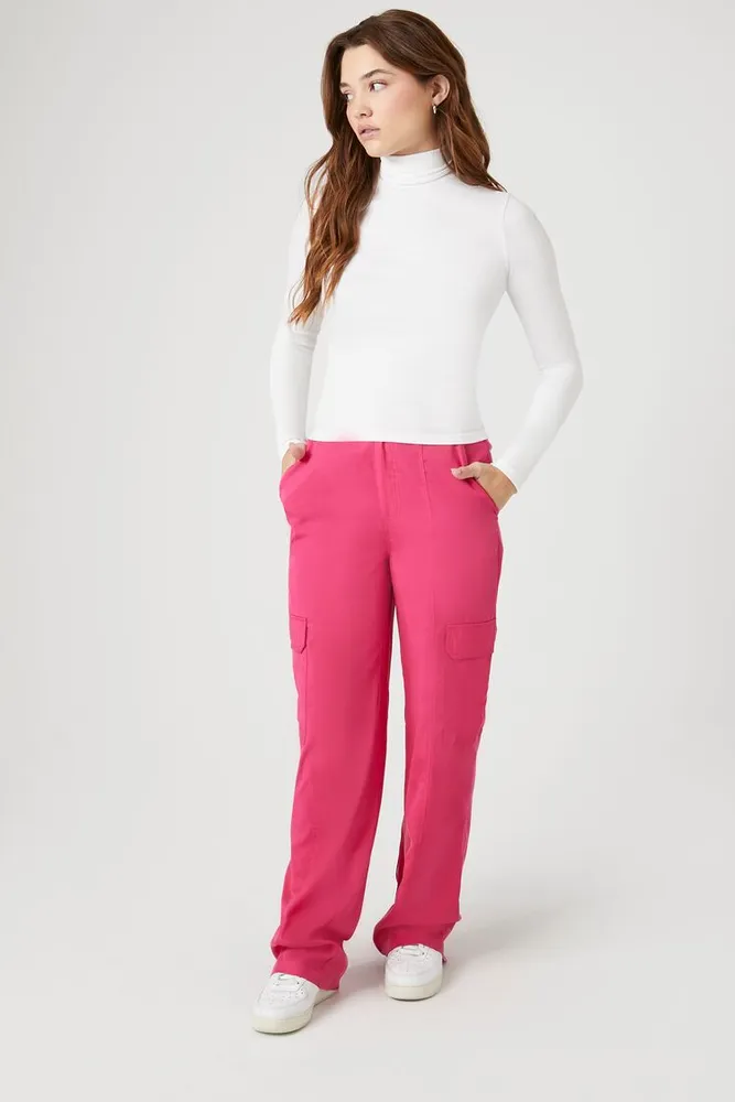 High-Rise Wide-Leg Cargo Pants