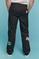 Men Airwalk Patch Chino Pants Black,