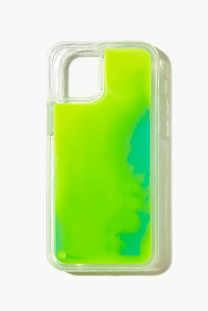 Neon Liquid Lava Case for iPhone 12 in Green