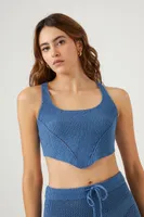 Women's Sweater-Knit Crochet Tank Top