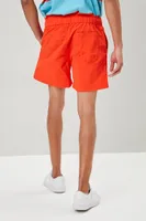 Men Recycled Nylon Drawstring Swim Trunks