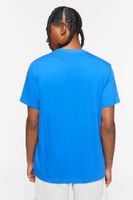 Men Yin Yang Pocket Tee in Blue/Red Medium