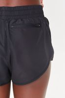 Women's Active Dolphin-Hem Shorts in Black Medium