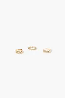 Women's Twisted Ball Ring Set in Gold, 8