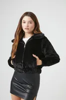 Women's Plush Zip-Up Jacket Medium