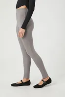 Women's Ponte Knit High-Rise Leggings in Dark Grey, XL