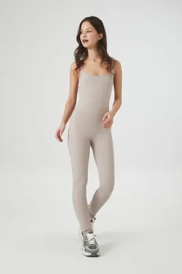 Women's Fitted Cami Jumpsuit in Goat Medium