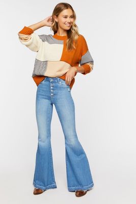 Women's High-Rise Flare Jeans Denim,