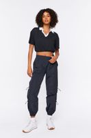 Women's Active Contrast-Trim Cropped Tee