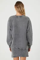 Women's Fleece Pullover Mini Dress