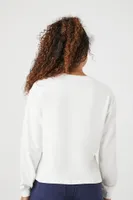 Women's Cotton-Blend Jersey Knit Top White