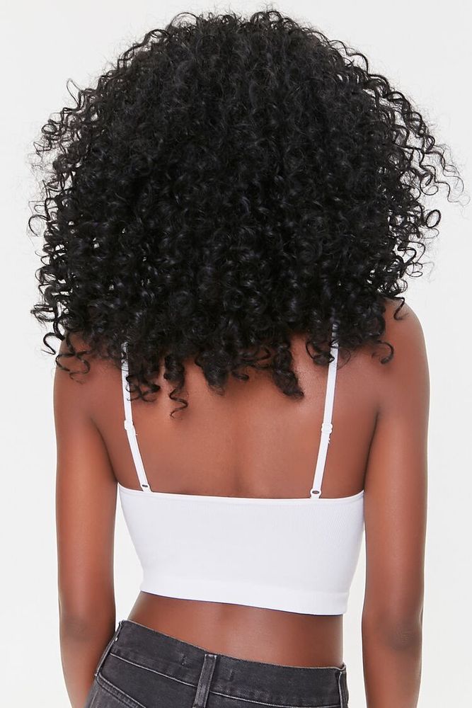 Women's Seamless Longline Bralette White