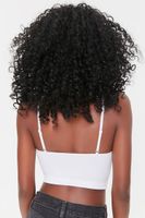 Women's Seamless Longline Bralette in White Medium