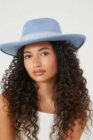 Chevron-Trim Cowboy Hat in Blue, S/M