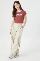 Women's Utility Wide-Leg Cargo Joggers