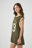 Women's New York Graphic Jersey in Green Small