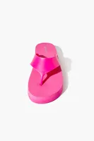 Women's Thick Flip Flops in Hot Pink Small