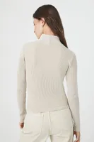 Women's Waffle Knit Turtleneck Top