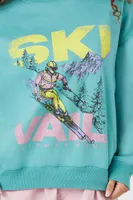 Women's Ski Vail Graphic Pullover in Celadon Small