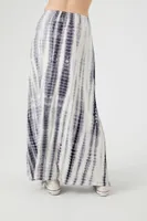 Women's Tie-Dye Column Maxi Skirt Black