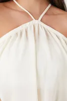 Women's Off-the-Shoulder Halter Top Ivory